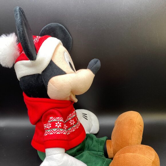 Disney Toys Disney Store Mickey Mouse Plush Doll Holiday Cheer